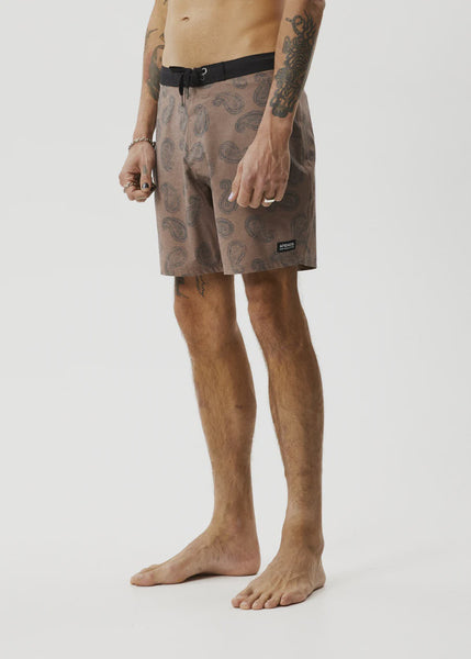 AFENDS Tradition Recycled Fixed Waist Board Shorts