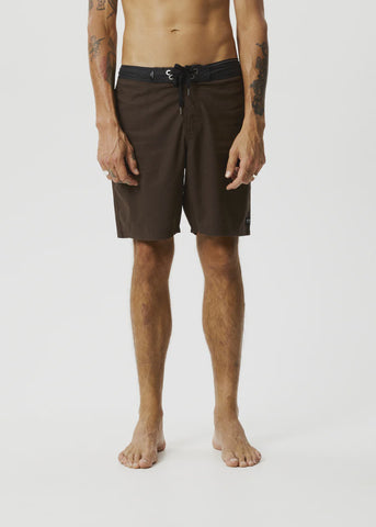 AFENDS Surf Related Hemp Fixed Waist Boardshorts - Earth
