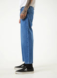 AFENDS Ninety Twos Hemp Denim Relaxed Jeans - Authentic Blue